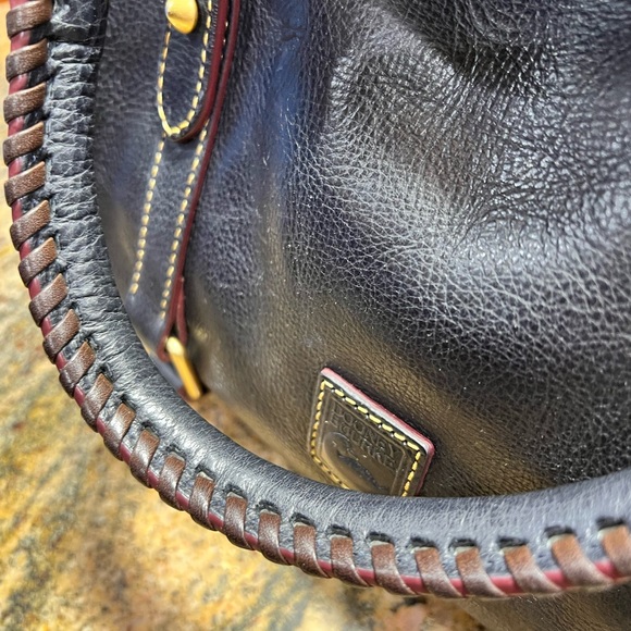 Dooney & Bourke Navy Florentine Satchel with Accessories - Picture 9 of 16